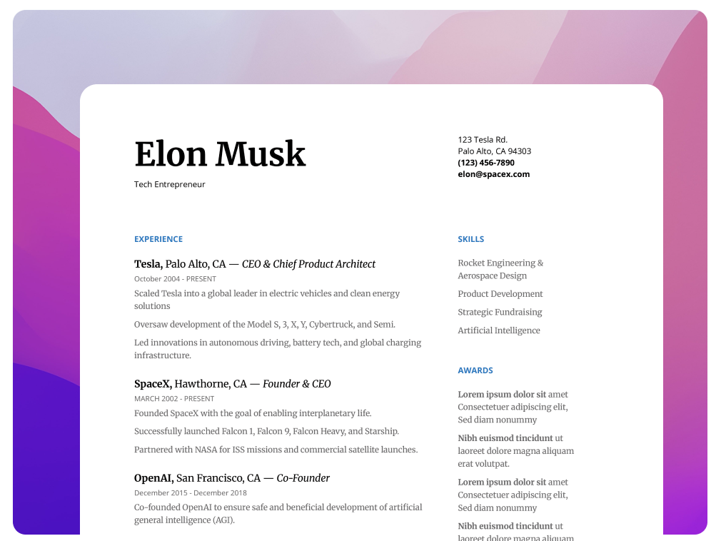AI Resume Builder